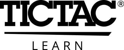 TICTAC logotyp i svart