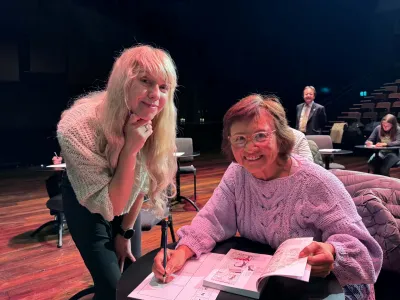 Åsa med elev på Big in Japan