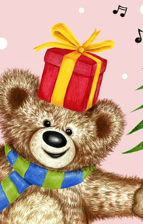 Illustration på Nalles jul