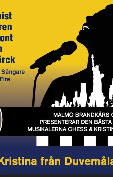 Dekorativ evenemangsbild till Chess - Kristina från Duvemåla, en konsert av Malmö Brandkårs Orkester, med vänner på Malmö Live Konserthus