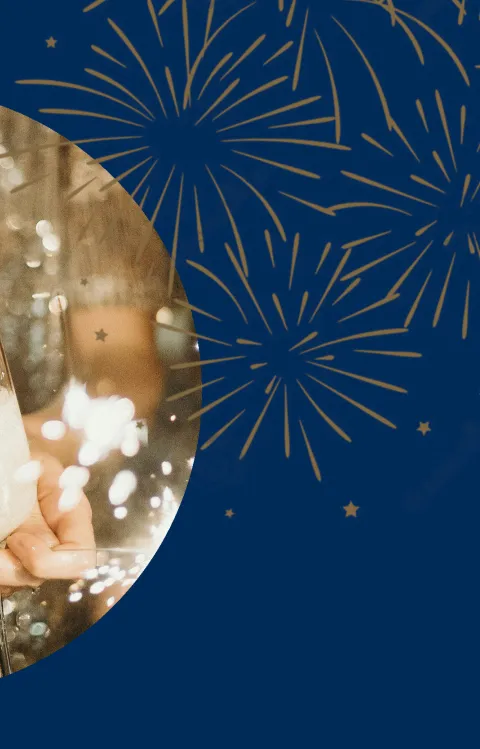 Dekorativ evenemangsbild till Nyårsgala, med Malmö SymfoniOrkester, jubileumssäsongen 2024–25