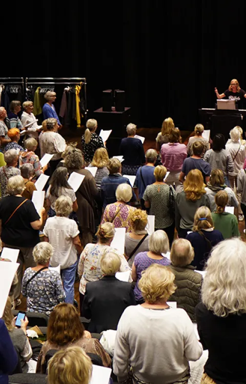 Lunchkör i kuben på Malmö Live