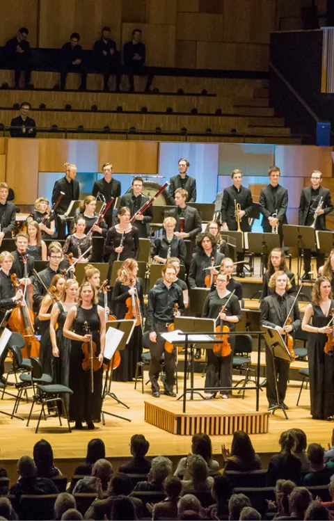Musikhögskolan i Malmös symfoniorkester i Konsertsalen på Malmö Live Konserthus