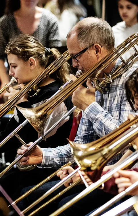 Unga musiker i Sida vid sida