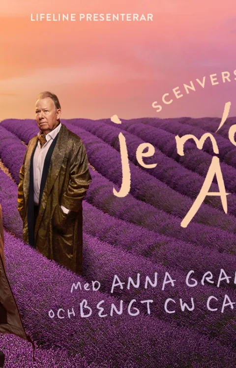 Anna Granath & Bengt CW Carlsson i föreställningen Je m'appelle Agneta, dekorativ evenemangsbild