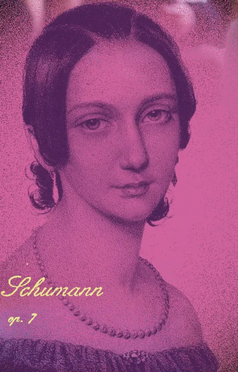 Barn i profil och infärgat porträtt över Clara Schumann till Nyfiken på: Clara Schumann