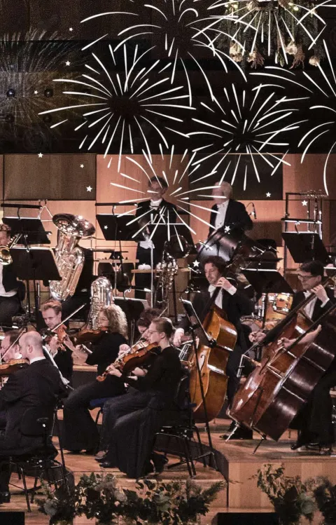 Decorative event image for New Year's Gala 2025 with Malmo Symphony Orchestra, season 2025-26