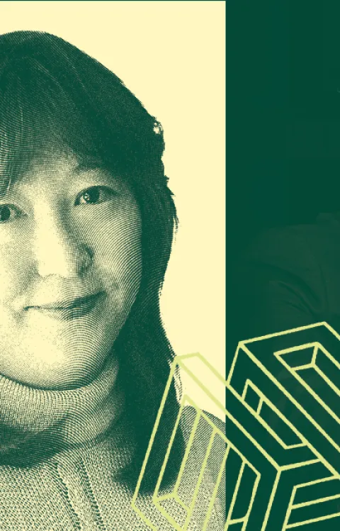 Porträtt av Karen Tanaka och Ralph van Raath