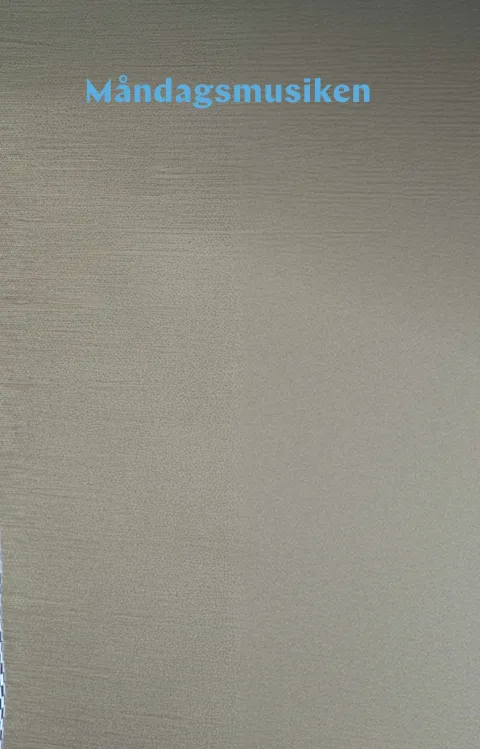 Text "Måndagsmusiken". Bild föreställer Janis Siegel