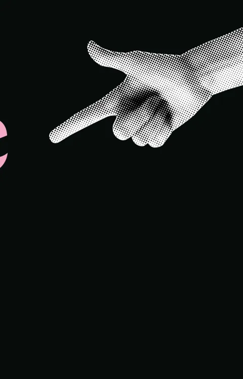 Två händer som pekar och gör tumme upp på titel "Malmö Live Skåne Quiz" 