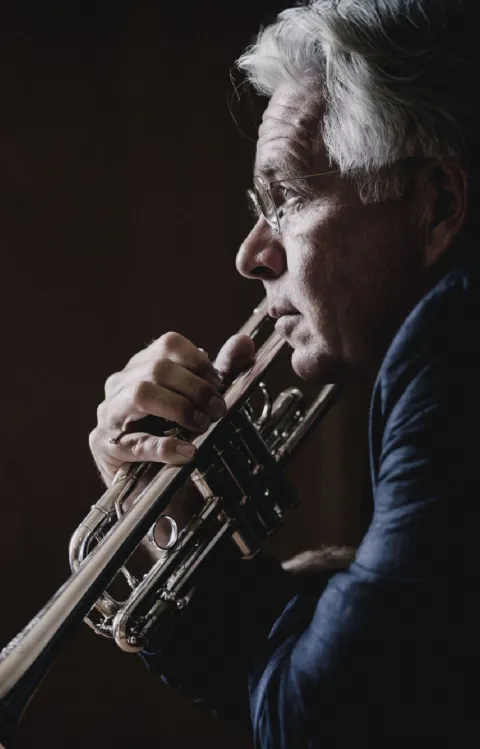 Håkan Hardenberger med sin trumpet