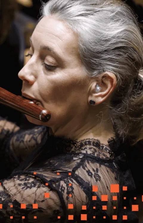 Malmö symfoniorkester spelar flöjt