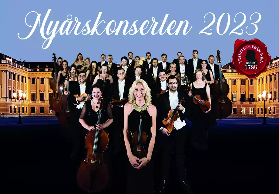 Nyårskonserten 2023 med Schönbrunn Slottsfilharmoniker, Wien