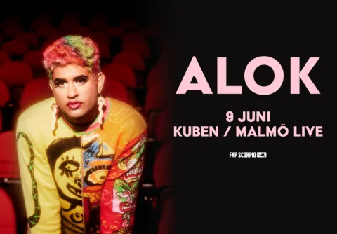 Dekorativ evenemangsbild till Alok, arrangerad av FKP Scorpio på Malmö Live