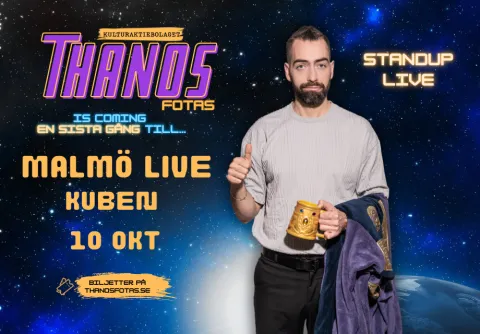 Thanos Fotas is coming en sista gång till Malmö Live Kuben 10 okt