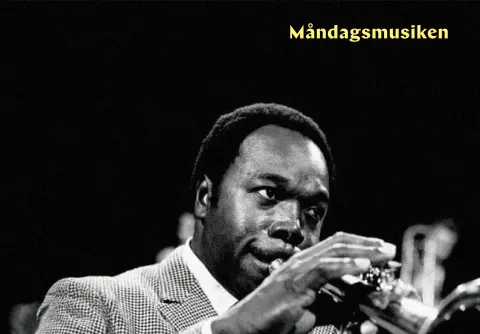 Text "Måndagsmusiken". Bild föreställer Thad Jones
