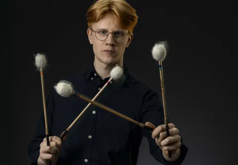 Bild på solist Jacob Aurell, Musikhögskolan i Malmö Symfoniorkester