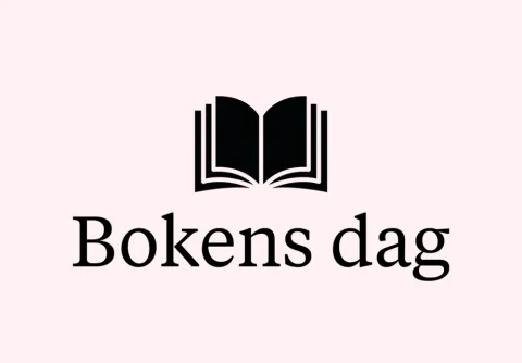 Bild på en uppslagen bok som symboliserar eventet bokens dag