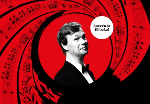 Johan Glans i konserten älskade spion nu är den tillbaka igen