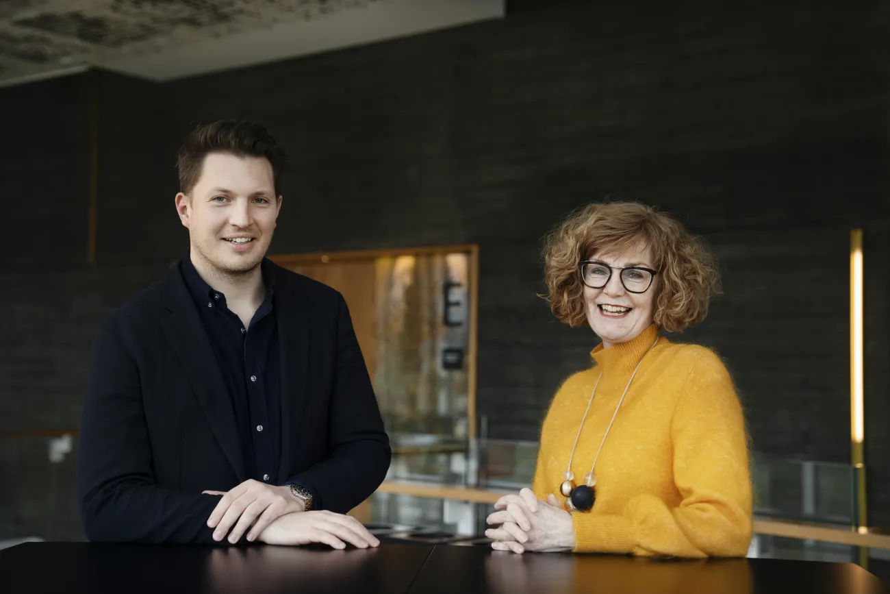 Adam Stadnicki, orkesterchef för Malmö SymfoniOrkester och Chatarina Martinsson