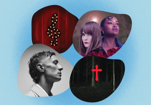 Blobbar med evenemangsbilder från The Horror, Best of Musicals, Dark Paradise och MSO möter Daniel Adams-Ray