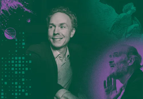 Ralph Van Raat mot dekorativ bakgrund