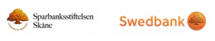 Logotyper Sparbanksstiftelsen Skåne och Swedbank