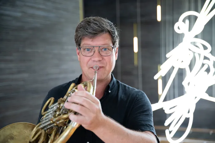 Johan Åhnberg, solist under Kurt Atterbergs hornkonsert
