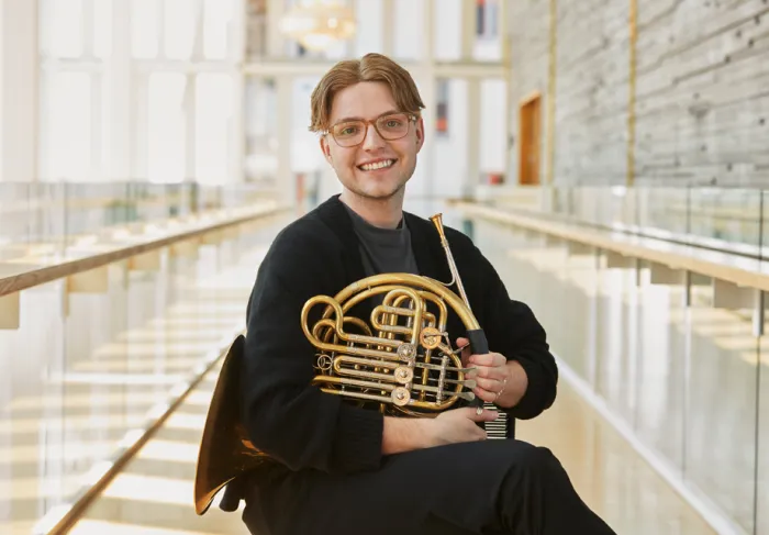 Jake Maczynski, hornist i Malmö SymfoniOrkester
