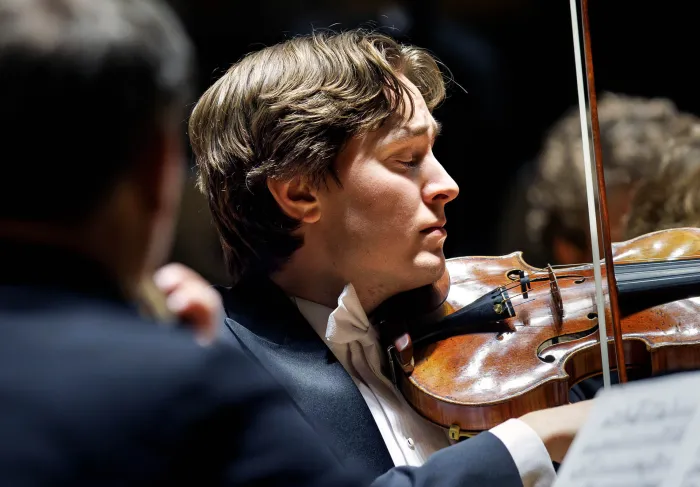 Marcus Bäckerud, en av violinisterna i Malmö SymfoniOrkester